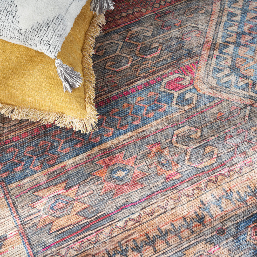 Nicole Curtis Nc Series 1 5' x 7' Multicolor Machine Washable Area Rugs