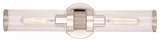 Levitt 2-Light Wall Sconce, Polished Nickel