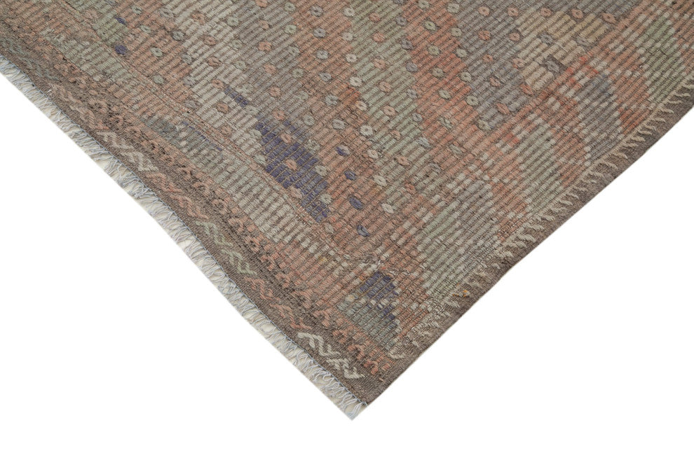 Rug N Carpet - Hand-knotted Turkish 6' 5'' x 10' 6'' Rustic Wool Kilim Rug