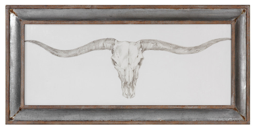 Western Skull Mount Print