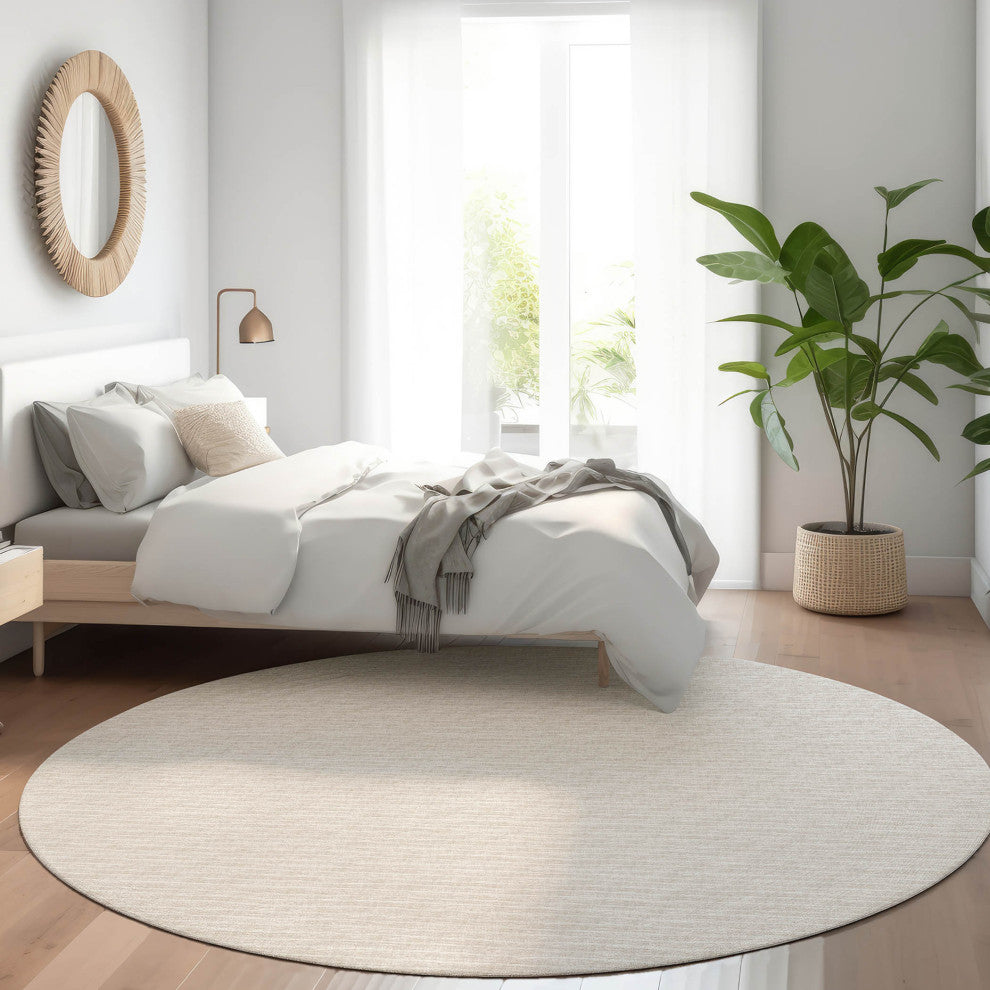Indoor/Outdoor Laidley LA1 Linen Machine Washable 8' x 8' Rug