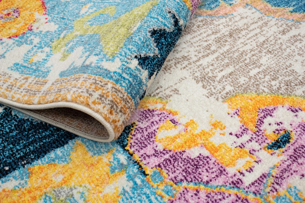 Noori Rug Distressed Jerilyn Beige/Blue Rug