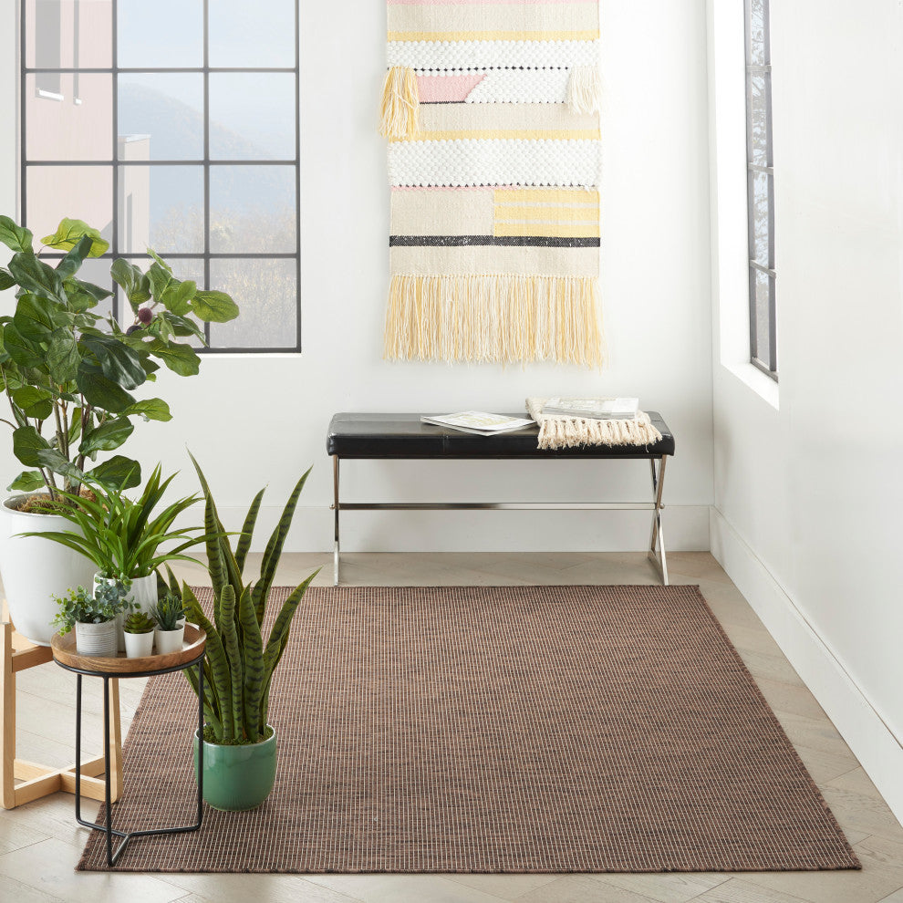 Nourison Positano Contemporary Area Rug, Natural, 3'x5'