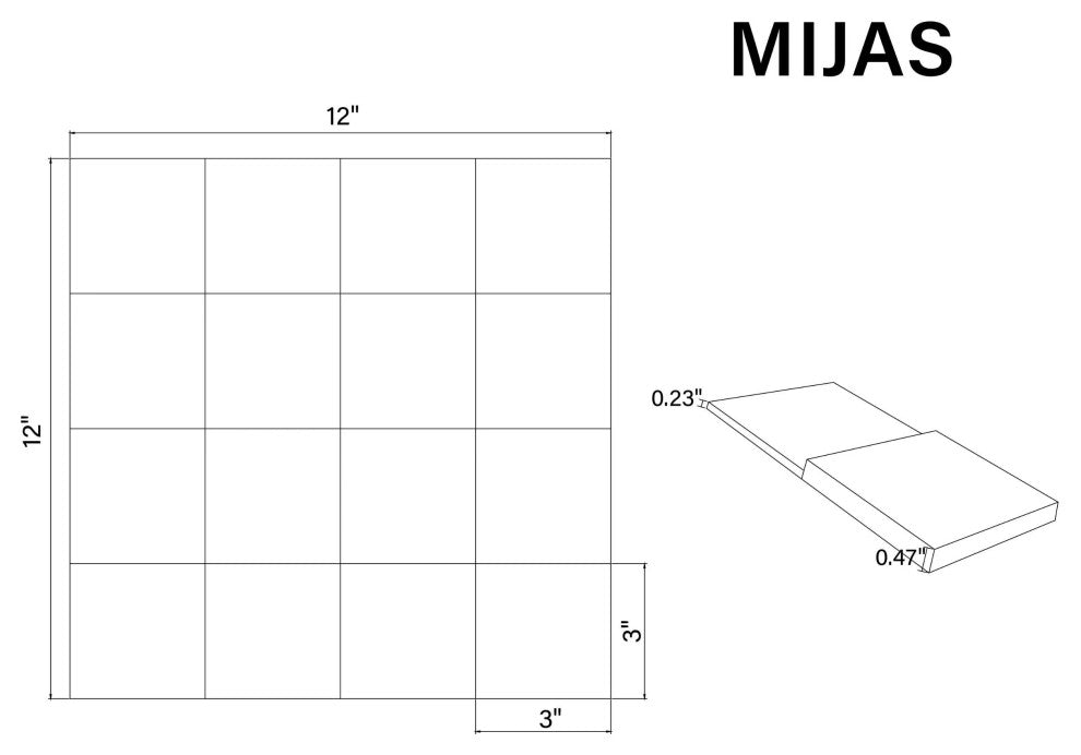 Mijas 11.97x11.97, Gray Peel-and-Stick Mosaic Metal Tile, Box of 11
