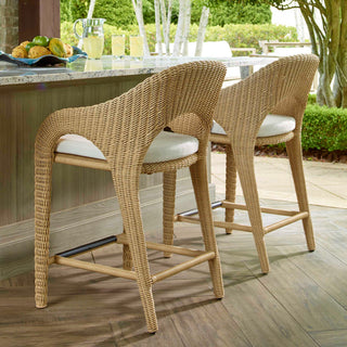 Uttermost Kavali Outdoor Wicker Counter Stool