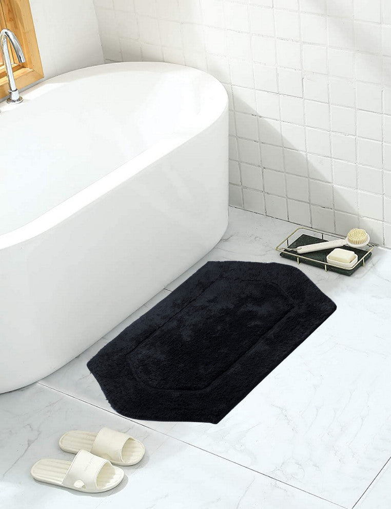 Waterford Bath Rug, 17"x24", Black