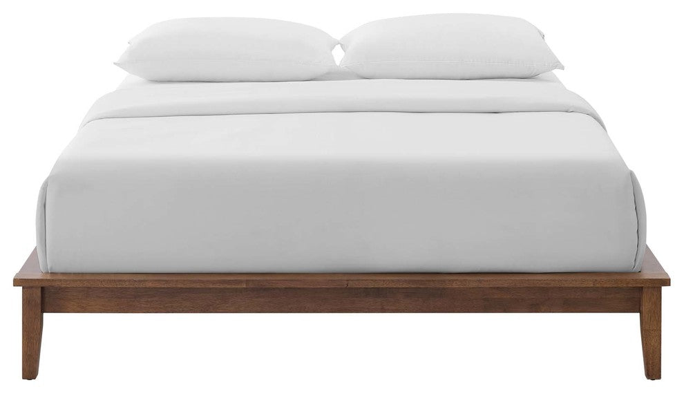 Lodge Queen Wood Platform Bed Frame, Cappuccino