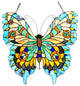 MARIPOSA Tiffany-glass Butterfly Window Panel 20x21