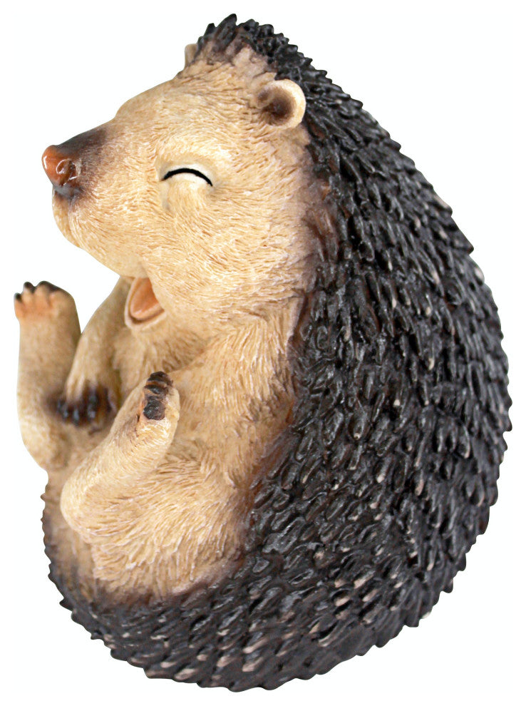 Roly Poly Laughing Hedgehog Statue Small