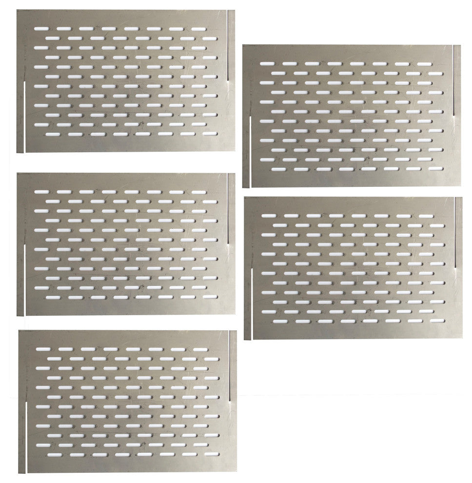 Portable 5 Panel Interlocking Stainless Steel Fire Pit