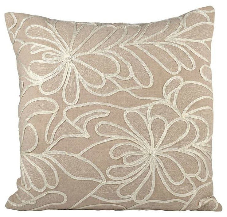 Pomeroy Anello 20X20 Pillow, Crema