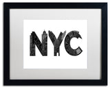 Robert Farkas 'NYC' Art, Black Frame, White Mat, 20x16
