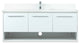 Elegant Decor Roman Bathroom Vanity White