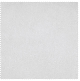 Heritage Plush Velvet Curtain Single Panel, Pillow White, 50"x96"
