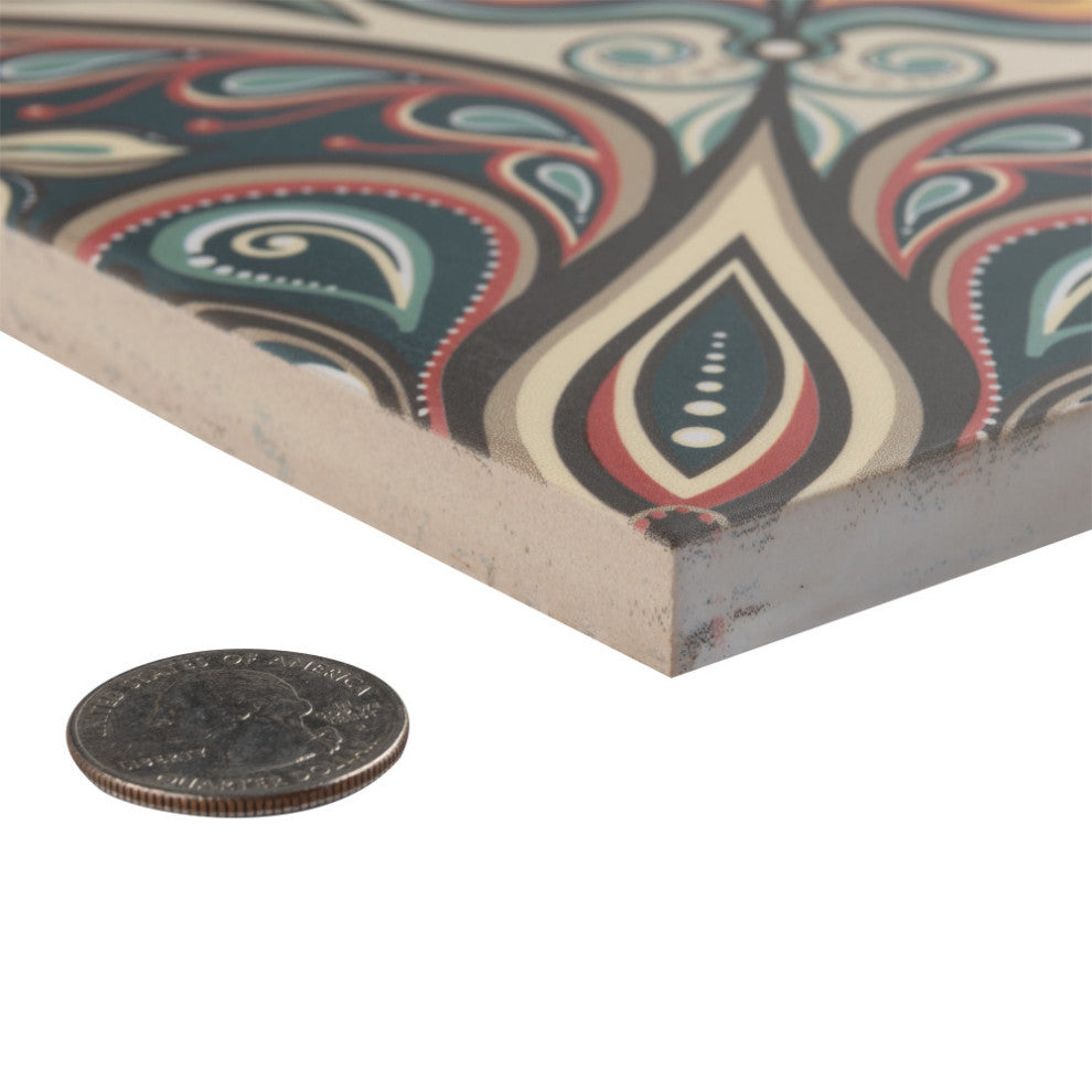 Imagine Tapestry Mandala Porcelain Floor and Wall Tile