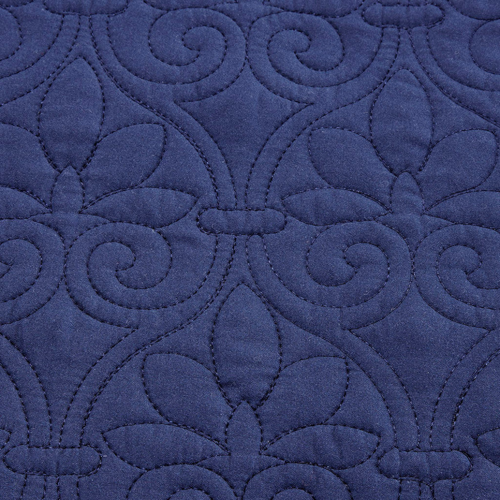 Madison Park Quebec 6 Piece Reversible Daybed Cover Set, Navy