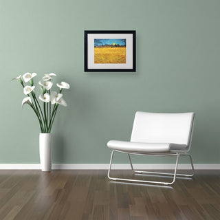 'Summer Evening, 1888' Matted Framed Canvas Art by Vincent van Gogh