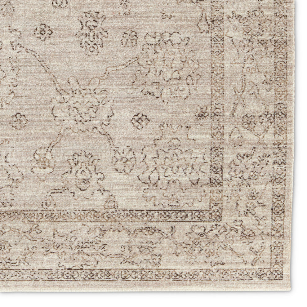 Vibe by Jaipur Living Camille Floral Gray/ Brown Area Rug 4'X5'2"