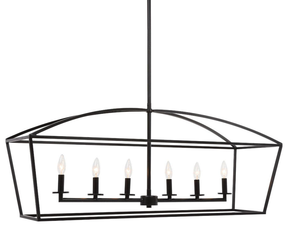 Uttermost Clayton 6-Light Linear Chandelier