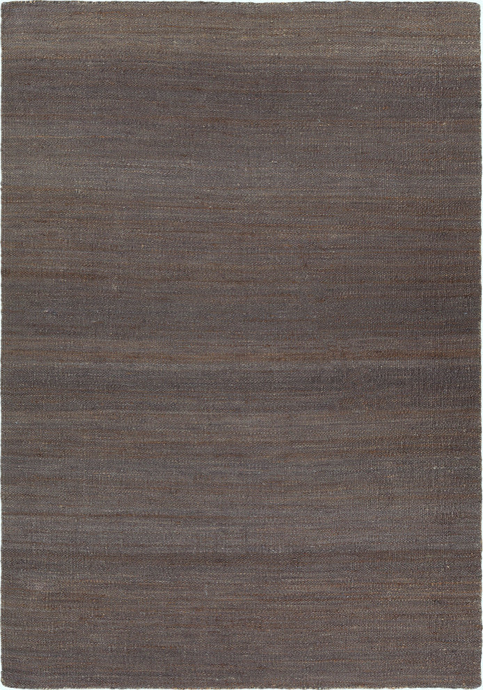 Mabel Handwoven Contemporary Rug, Gray, Rectangular 7'9x10'6