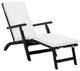 Safavieh Palmdale Outdoor Lounge Chair, Black/Beige