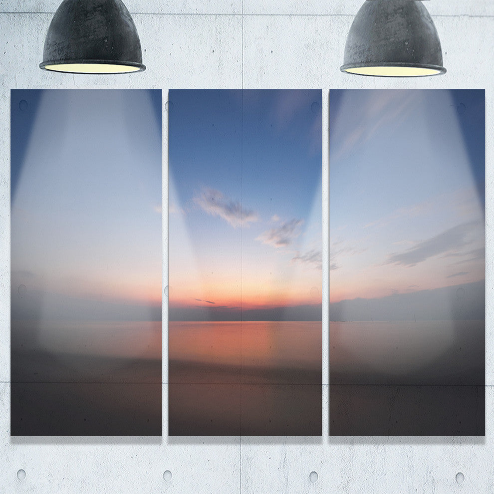 "Ko Samui Sea Sunrise Panorama" Metal Wall Art, 3 Panels, 36"x28"