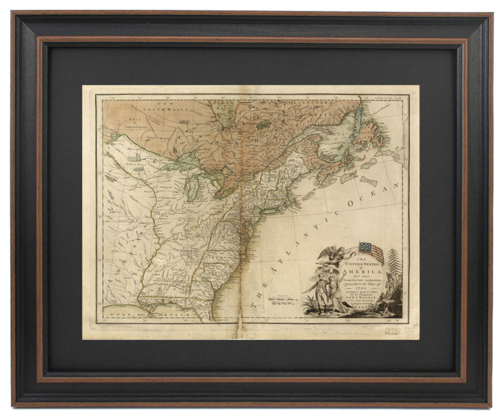 Map of the United States of America Laid Down From The Best Authorities 1783