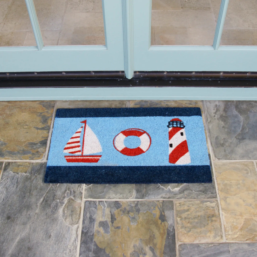 Rubber-Cal Summer "Beach Doormat" Kit 18" x 30" 2 Door Mats
