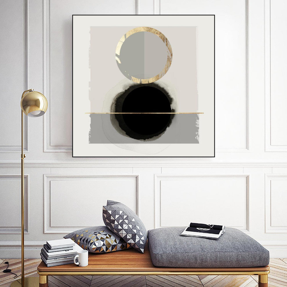"Dream Life Inspired I" Framed Canvas by Giant Art 30"x30"