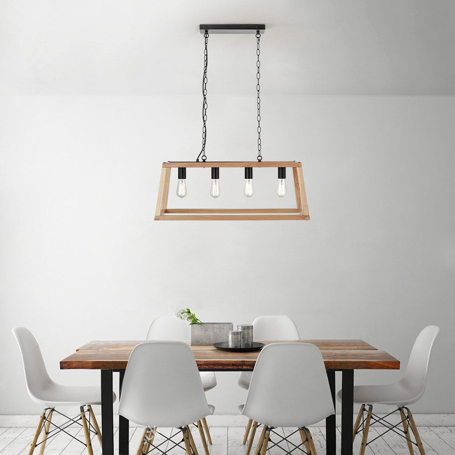Bristol Wood Pendant Lamp, Natural