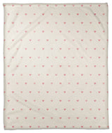 Simple Heart Pattern 50"x60" Coral Fleece Blanket