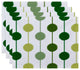 Brady Beads, Stripe Print Placemat, Set of 4, Green