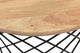 Roost End table in Solid Wood and Iron