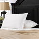 2-Pack Dobby Windowpane Soft Stomach Sleeper Pillows, Standard