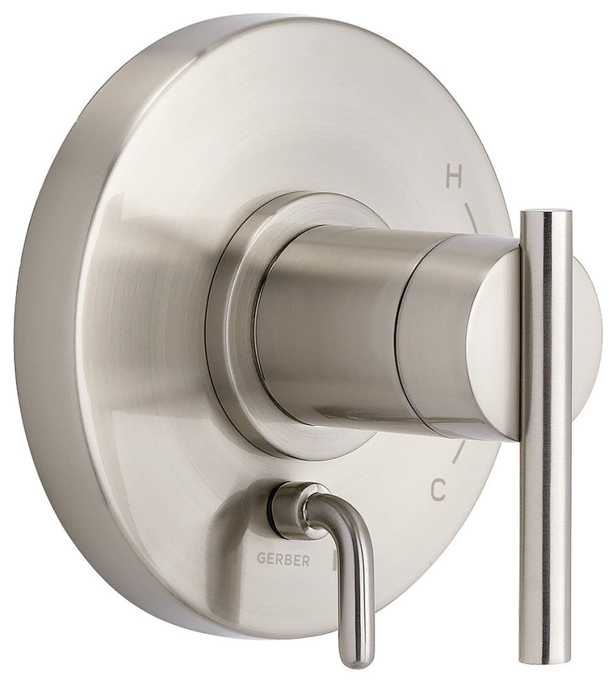 Parma Pressure Balance Trim Kit Valve Only w/ Diverter on Valve Brushed Nickel