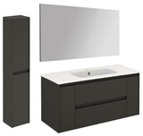 WS Bath Collections Ambra 120 Pack 2 Ambra 48" Wall Mounted - Gloss Anthracite