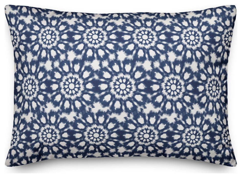Radial Shibori Pattern 14x20 Indoor / Outdoor Pillow