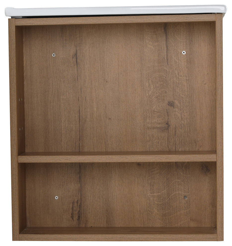 BNK 30x18 Bathroom Vanity With Adjustable Shelf, White Top