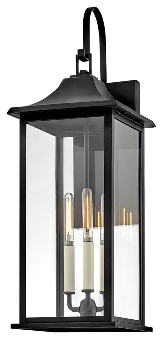 Lark Nolan Large Wall Mount Lantern, Black