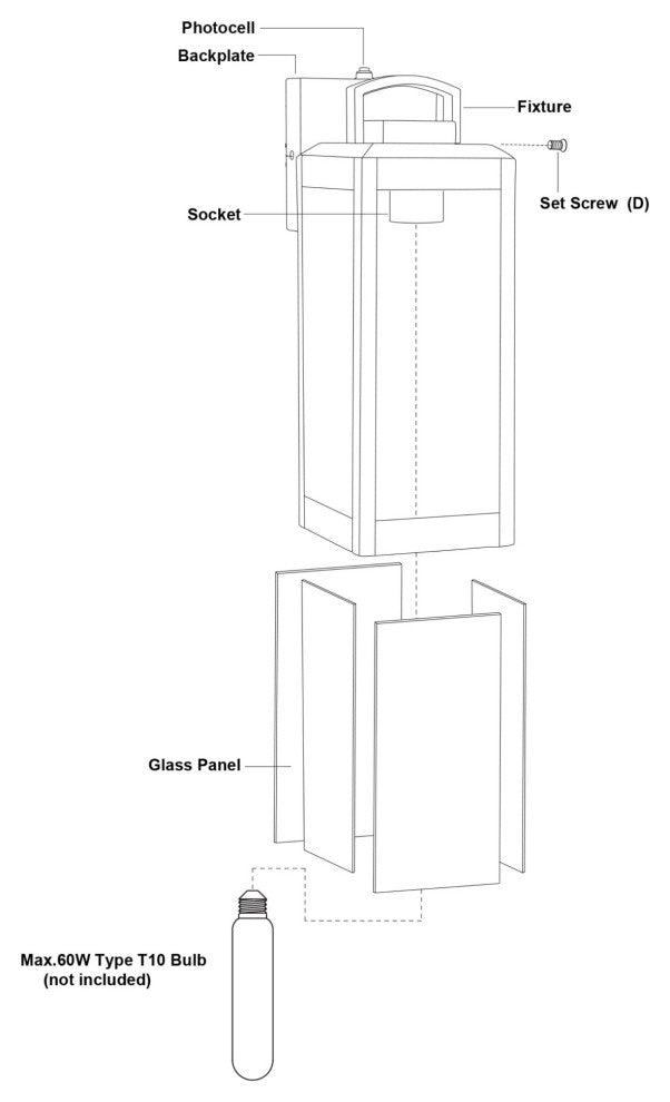 Vaxcel Lighting T0566 Kinzie 14" Tall Outdoor Wall Sconce - Textured Black