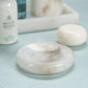 Cremona Alabaster Round Soap Dish