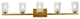 Living District Cassie 5-Light Bath Sconce Brass