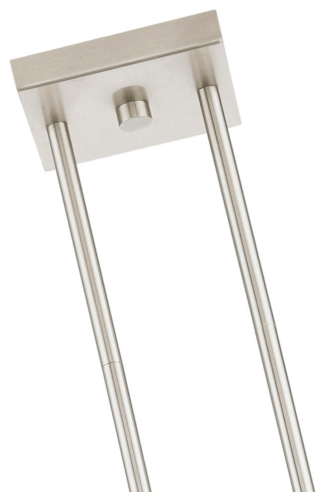 Cityview 3 Light Brushed Nickel Linear Chandelier