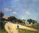 Alfred Sisley Landscape at Andresy, 20"x25" Wall Decal Print