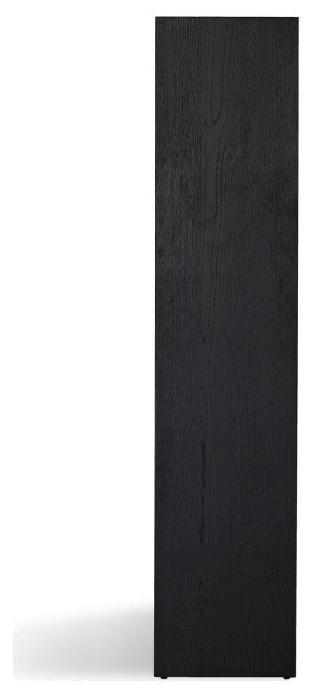 Higgs Bookcase-Brushed Ebony Oak Veneer