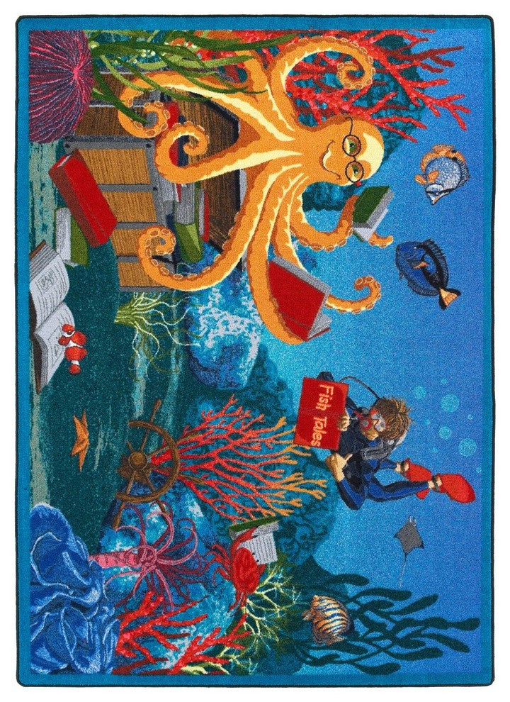 Kid Essentials Rug, Fish Tales, 7'8"x10'9"