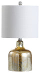 Gemma 19" Glass Bell Led Table Lamp, Gold