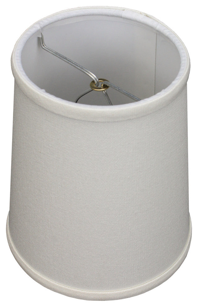 Fenchel Shades 4"x5"x6" Flame Clip Attachment Empire Lamp Shade, Linen Cream
