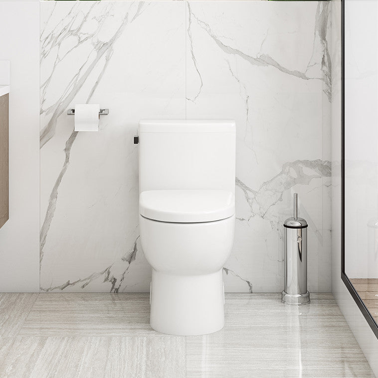 Malibu II 1P 1.28gpf Ultra Compact Round Front Toilet, White