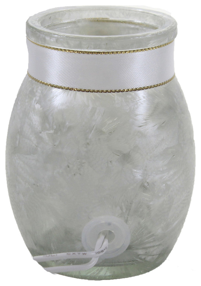 3.75In Angel Wings Small Jar W/Ribbon, Glass, Blessings Naw0280 Home